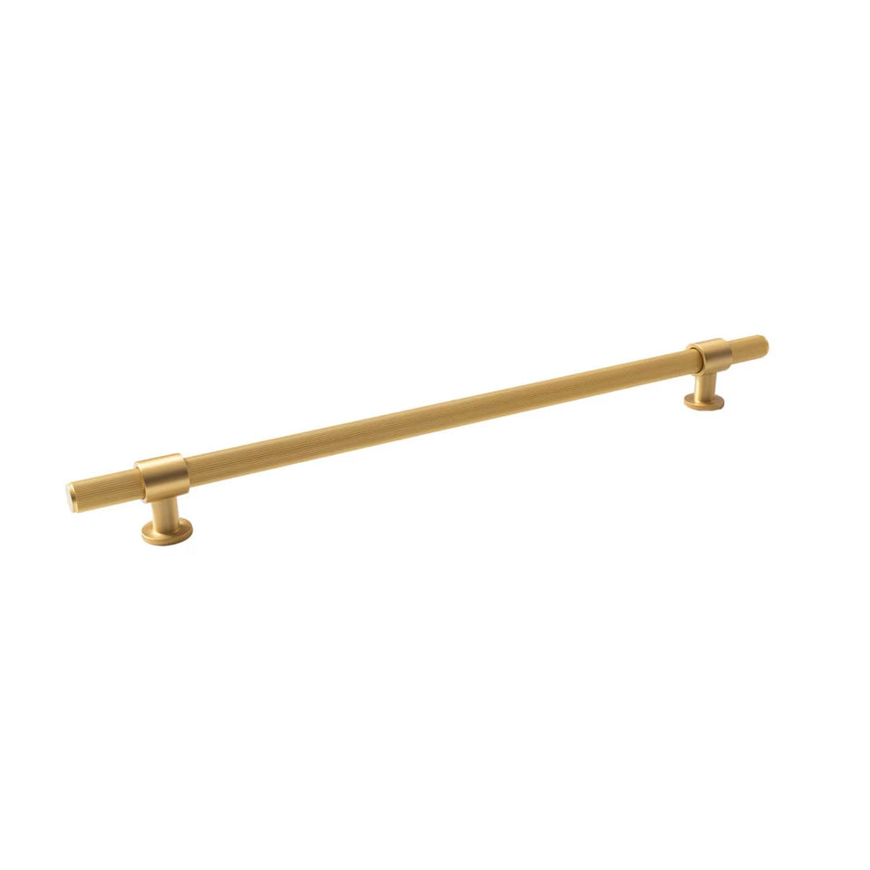 Momo Handles Belgravia Pull Handle Lined Brushed Satin Brass