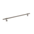 Momo Handles Belgravia 320mm Pull Handle Plain Dull Brushed Nickel BLGPL320.DBR - The Blue Space