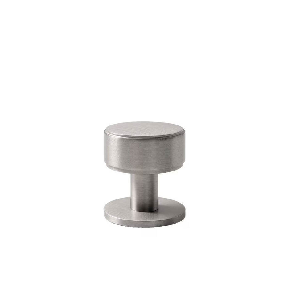 Momo Handles Belgravia 35mm Round Knob Plain Dull Brushed Nickel