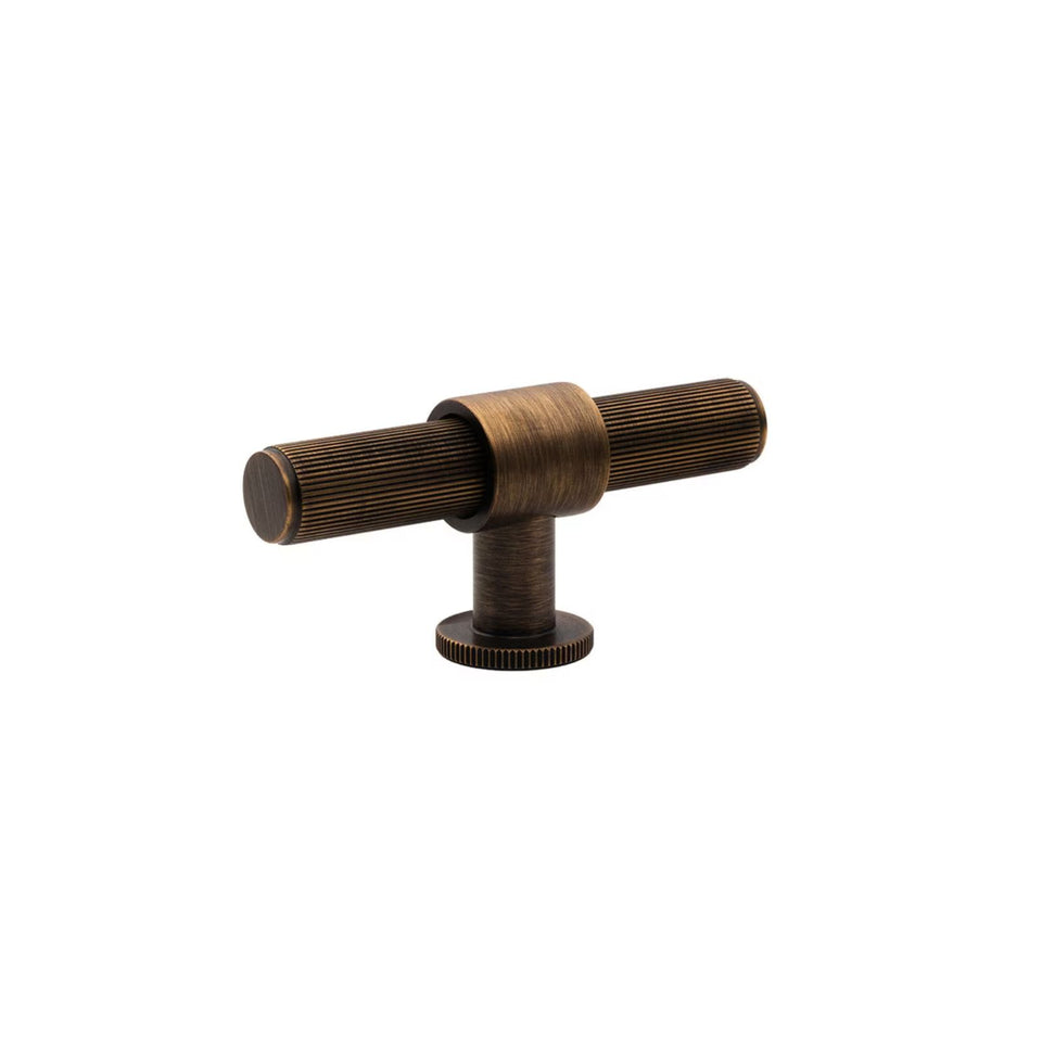 Momo Handles Belgravia 82mm T Knob Lined Bronze