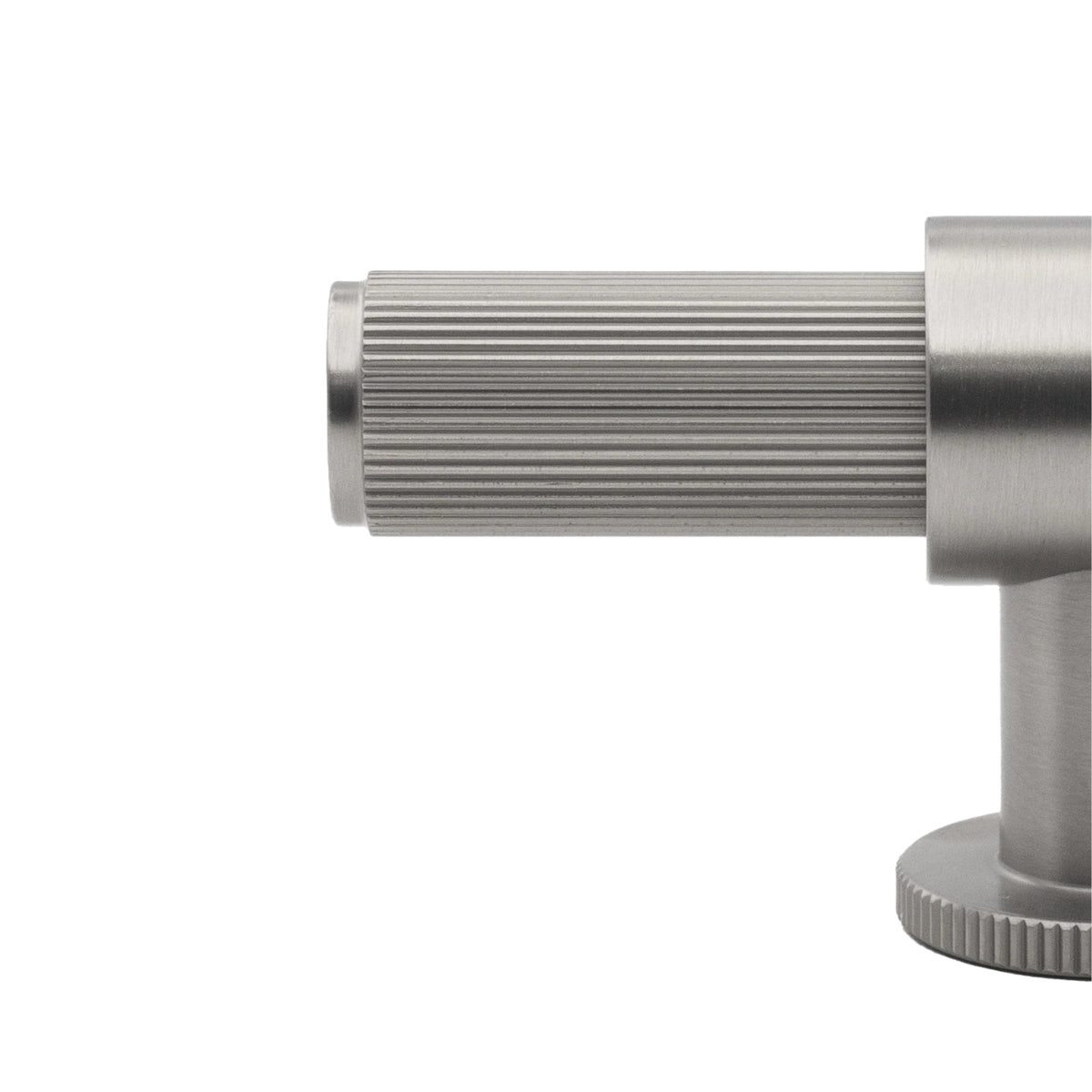 Detail Momo Handles Belgravia 82mm T Knob Lined Dull Brushed Nickel BLGLN082.DBR - The Blue Space