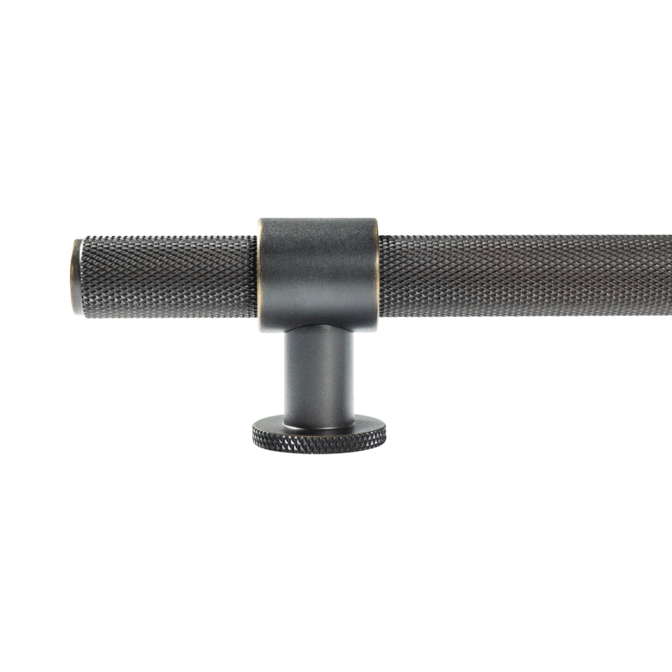Momo Handles Belgravia Knurled Pull Handle Dark Bronze