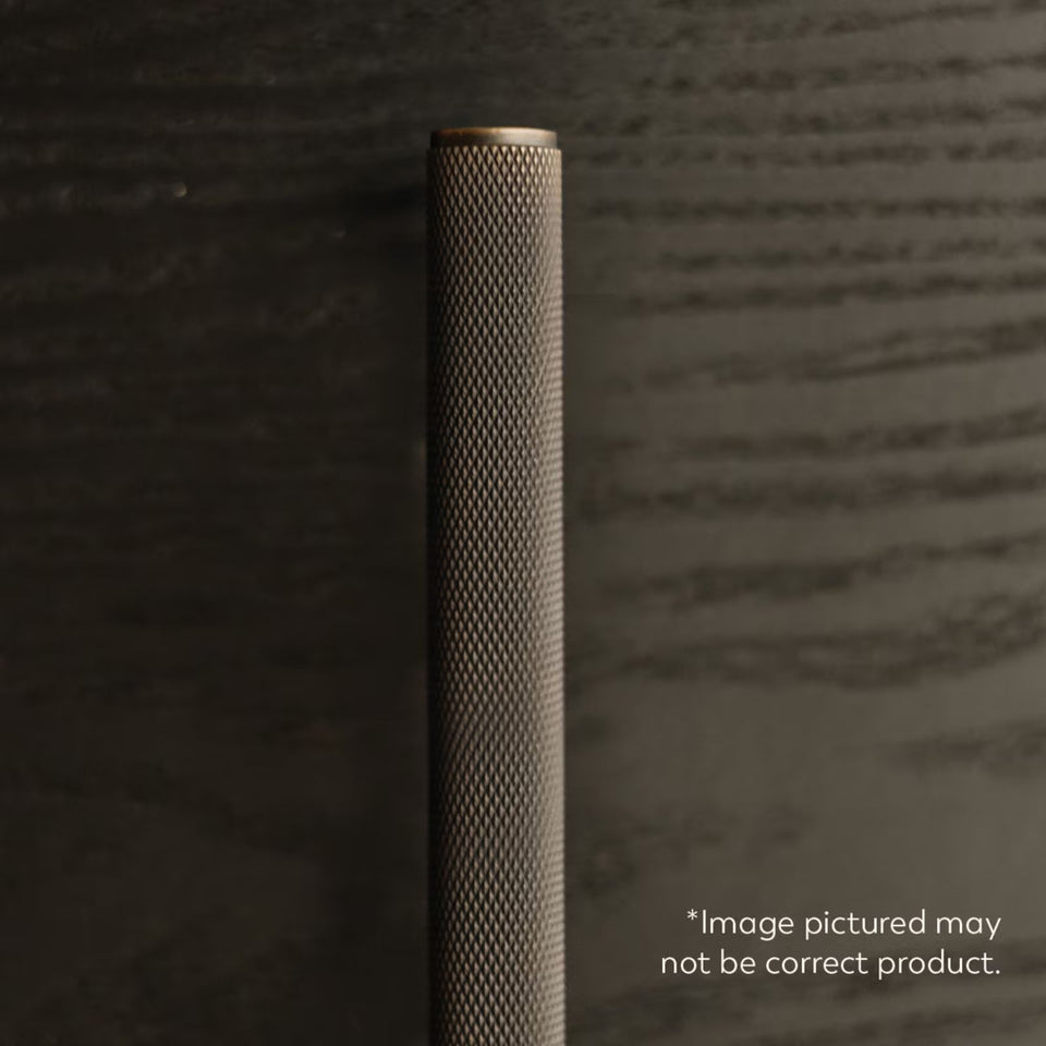 Momo Handles Bellevue Knurled Pull Handle Dark Bronze