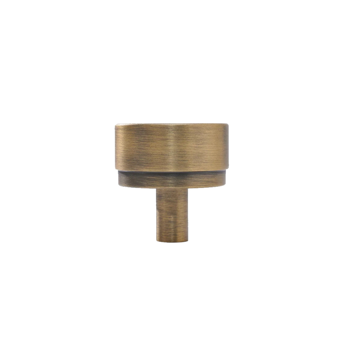 Momo Handles Bellevue Knob Dark Brushed Brass BVKPL035.DBB - The Blue Space