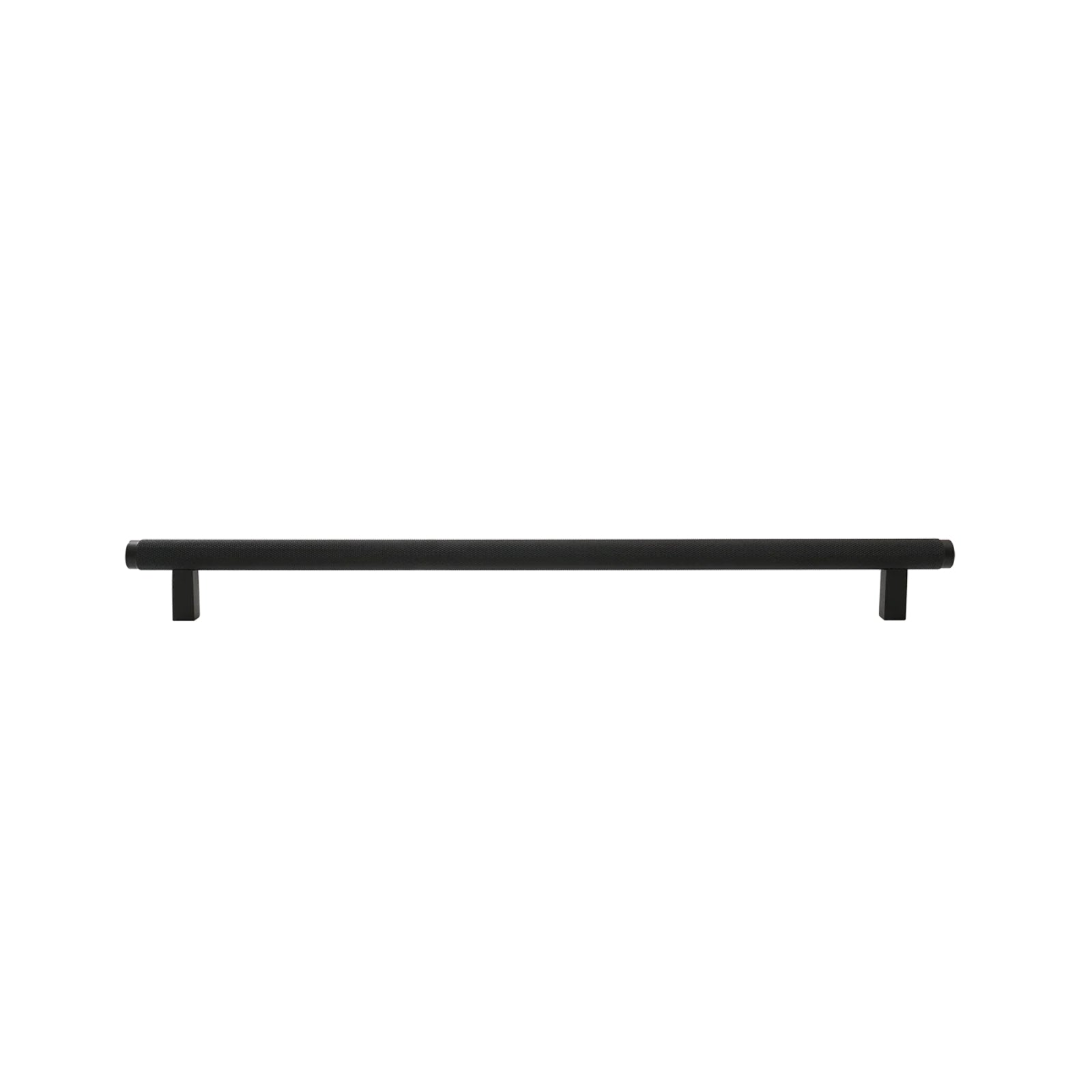 Momo Handles Bellevue Knurled Bar Pull Matte Black BVPKN320.MBL - The Blue Space