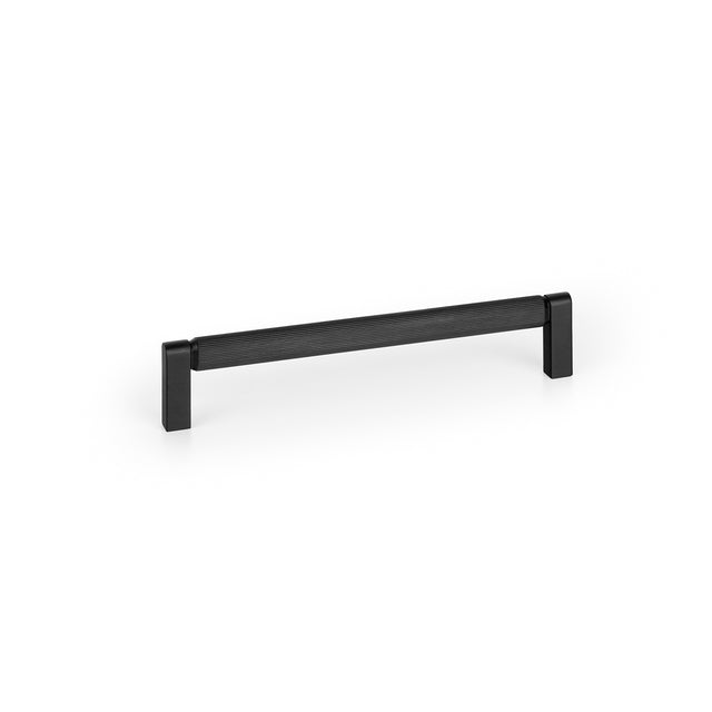 Momo Handles Brooklyn D Handle 160mm Brushed Black BKN0676.160.BBL - The Blue Space