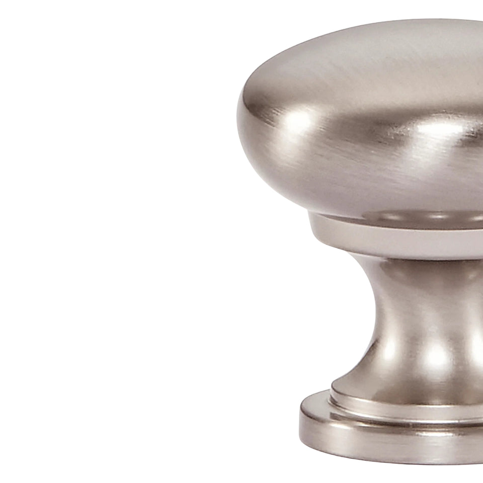 Momo Handles Florencia Plain Knob 29mm Satin Nickel