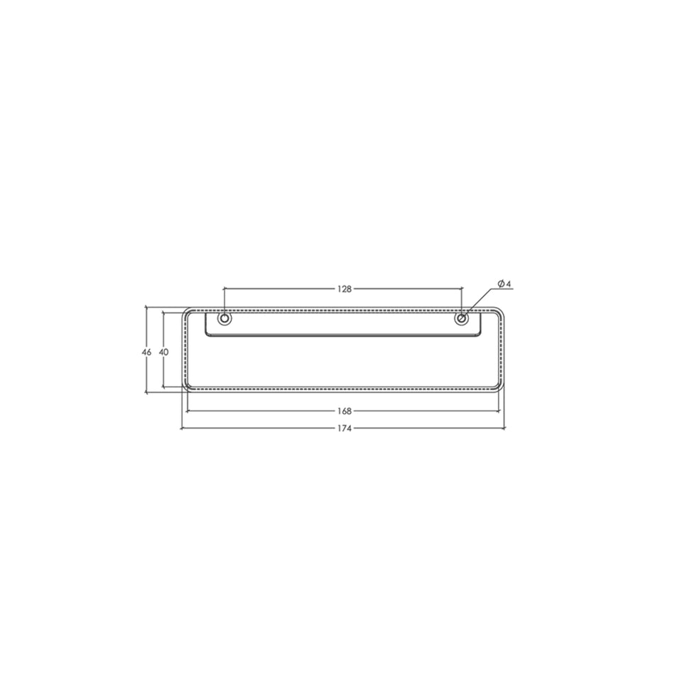 Momo Handles Fold Flush Pull Handle 128mm Matt White