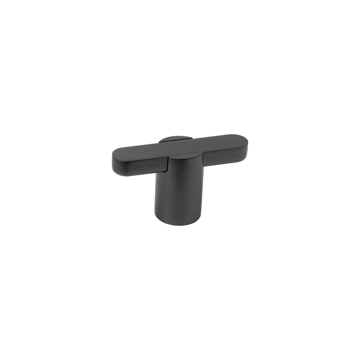 Side View Momo Handles Fusion 58mm T Knob in Black Titanium  FSN0627.058.TTBL - The Blue Space