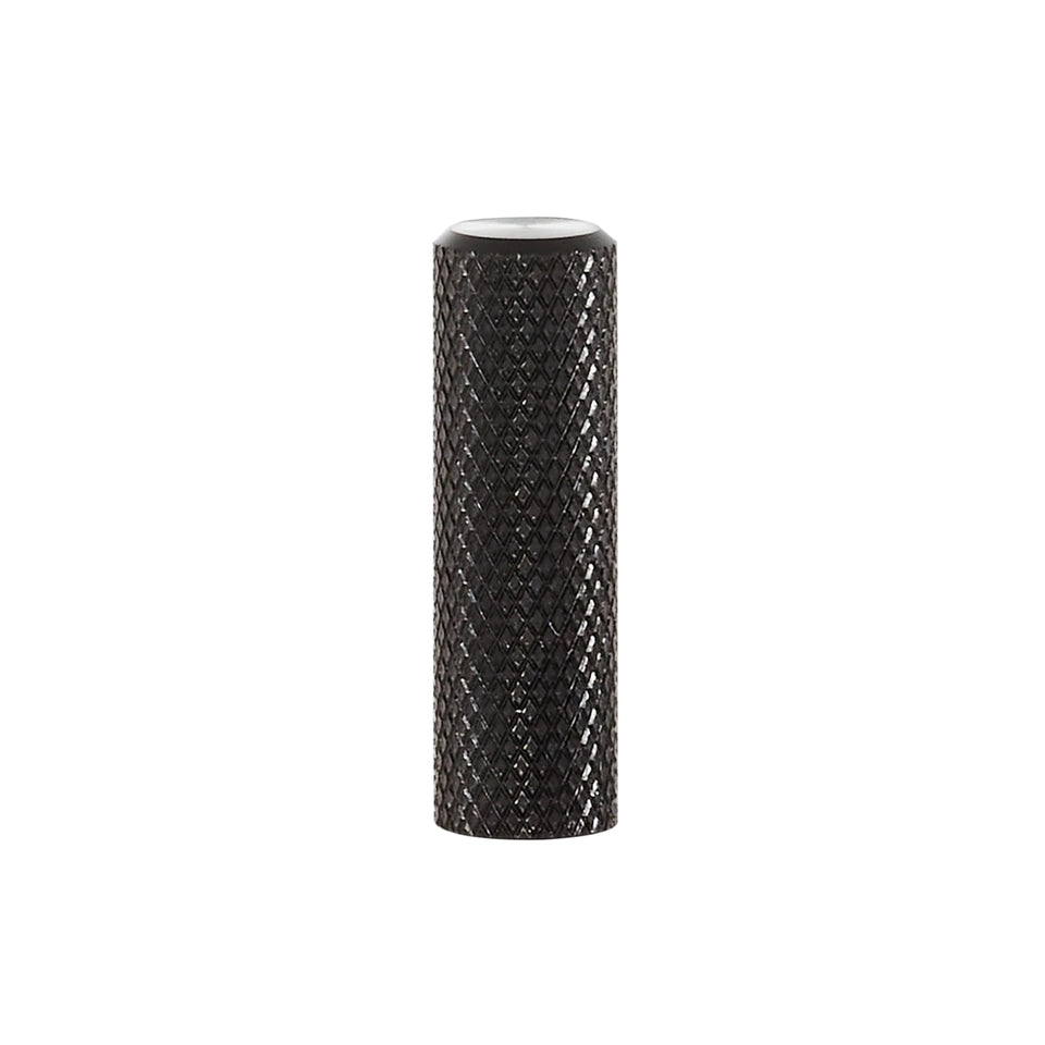 Momo Handles Graf Knurled Cylinder Knob 10mm Brushed Black