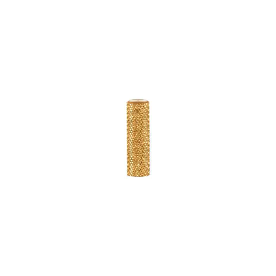 Momo Handles Graf Knurled Cylinder Knob 10mm Brushed Dark Brass