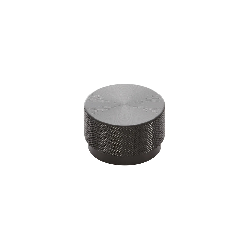 Momo Handles Graf Round Knob Brushed Black