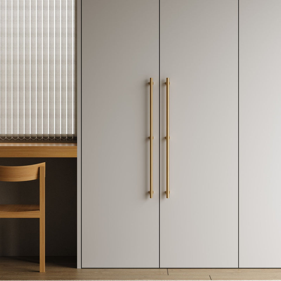 Momo Handles Hinoki Big Handle Brushed Dark Brass