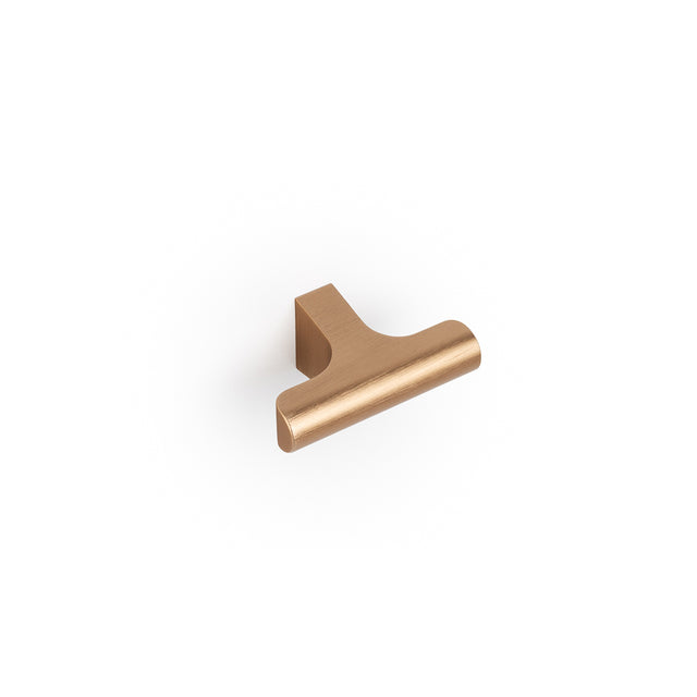 Momo Handles Hinoki T Knob 60mm Brushed Dark Brass
