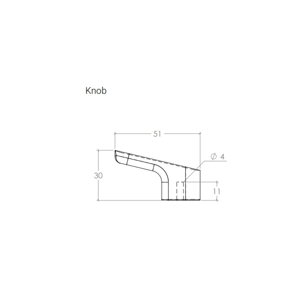 Momo Handles Luv Wood 51mm Angled Knob Oak