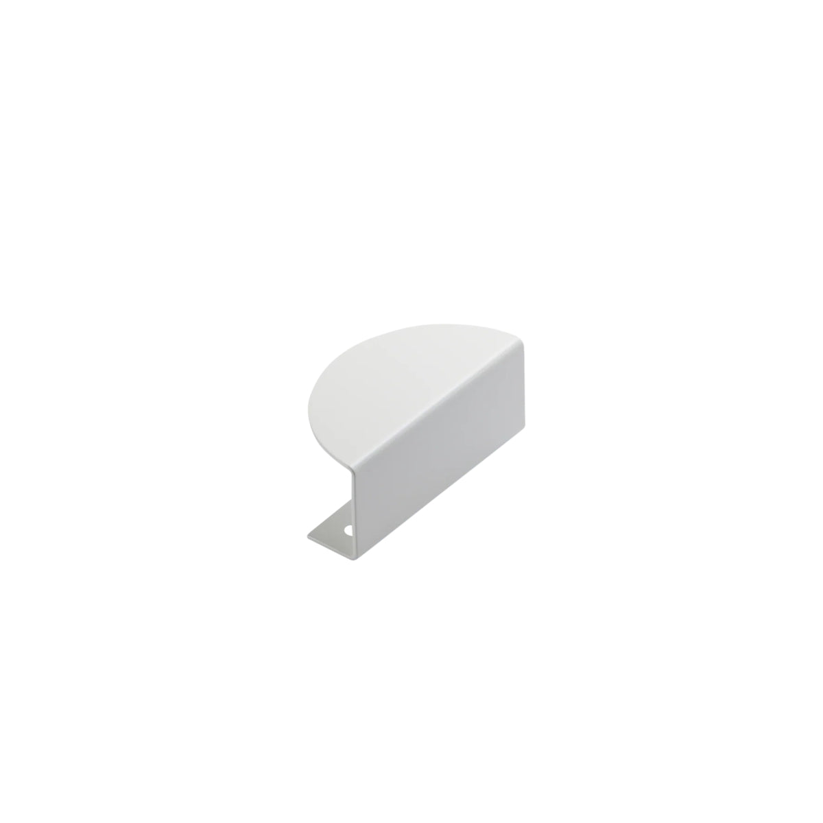 Front Momo Handles Sola Half Round Lip Pull White FHR080.WH - The Blue Space
