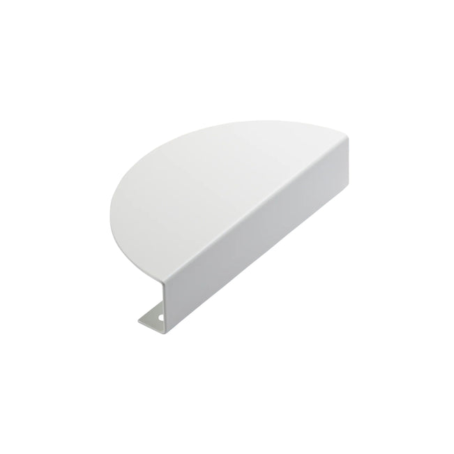 Front Momo Handles Sola Half Round Lip Pull White FHR160.WH - The Blue Space