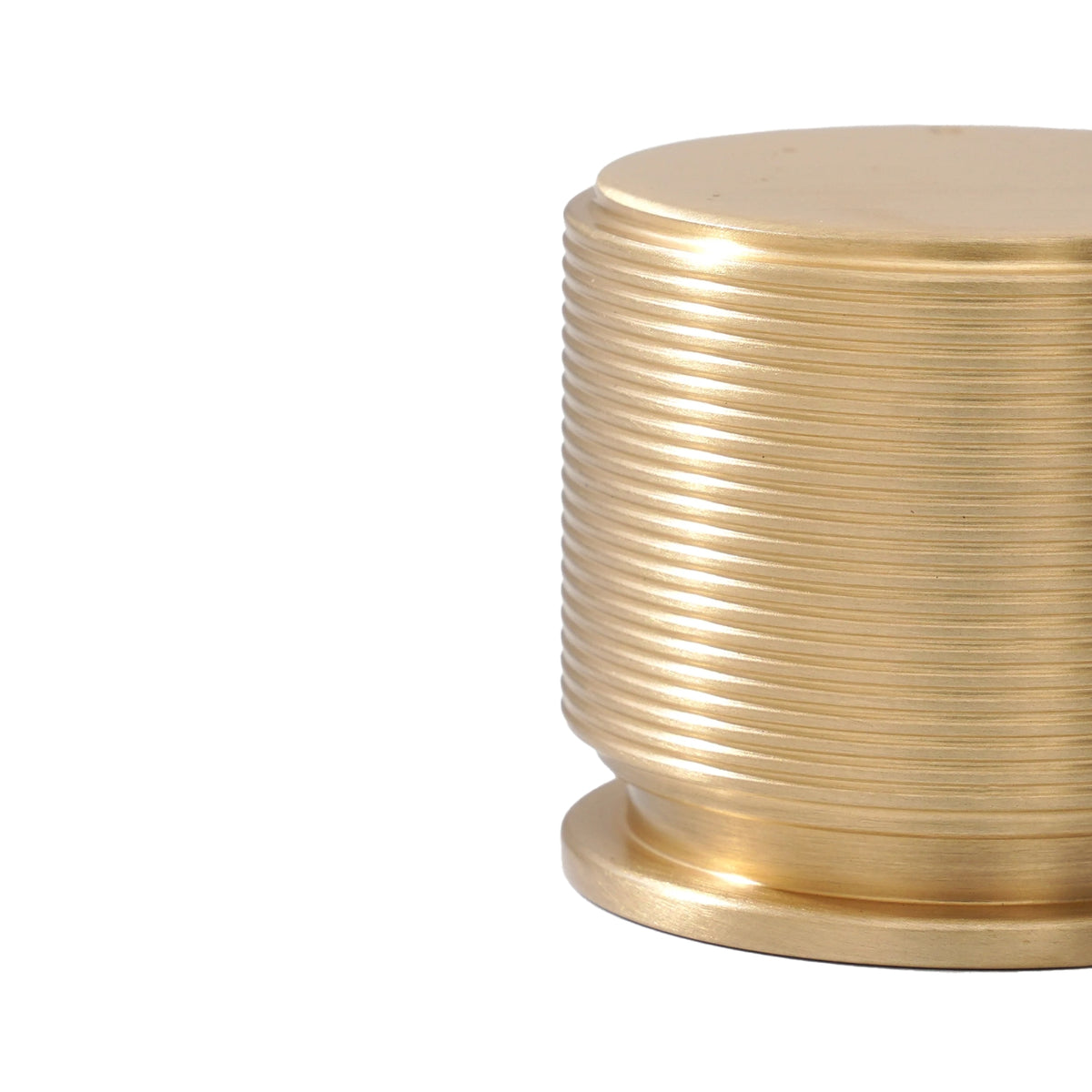 Detail Momo Handles Sussex Knob Brushed Satin Brass SRKL035.BSB - The Blue Space