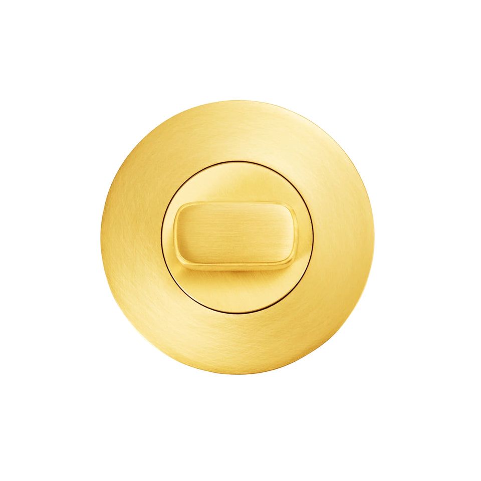 Momo Privacy Thumb Turn Set Brushed Satin Brass