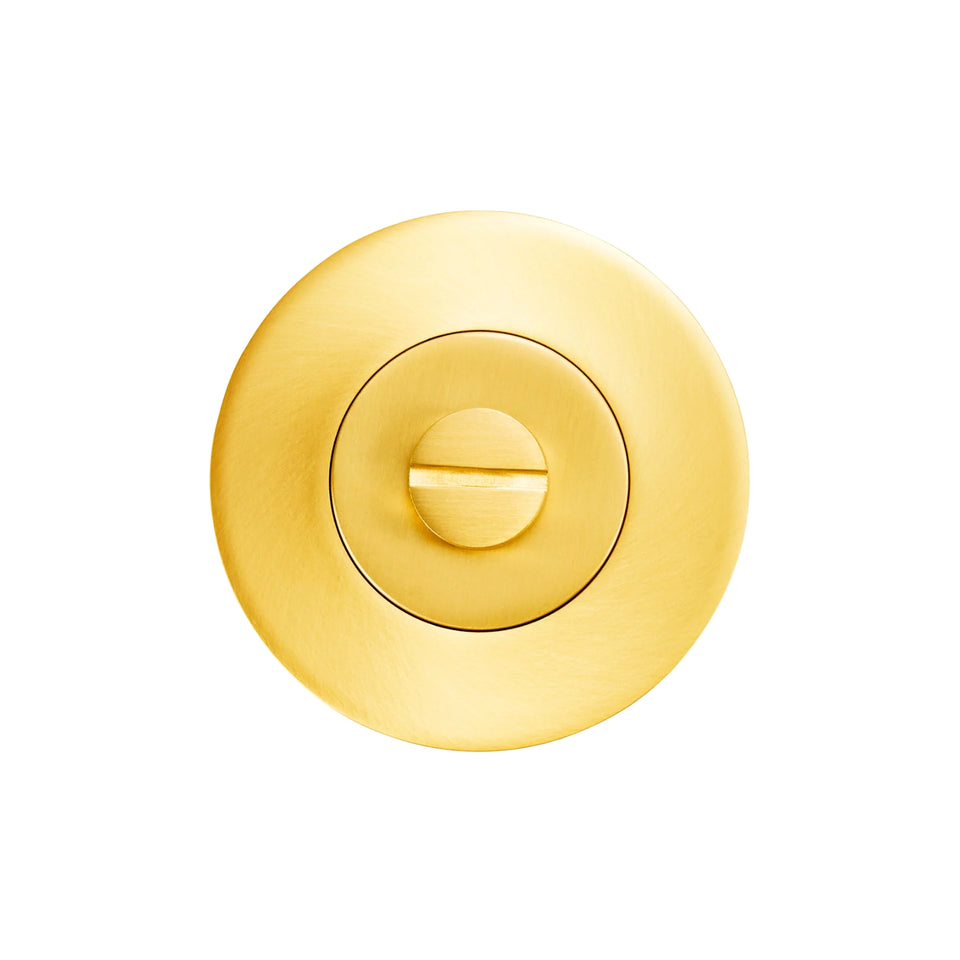 Momo Privacy Thumb Turn Set Brushed Satin Brass