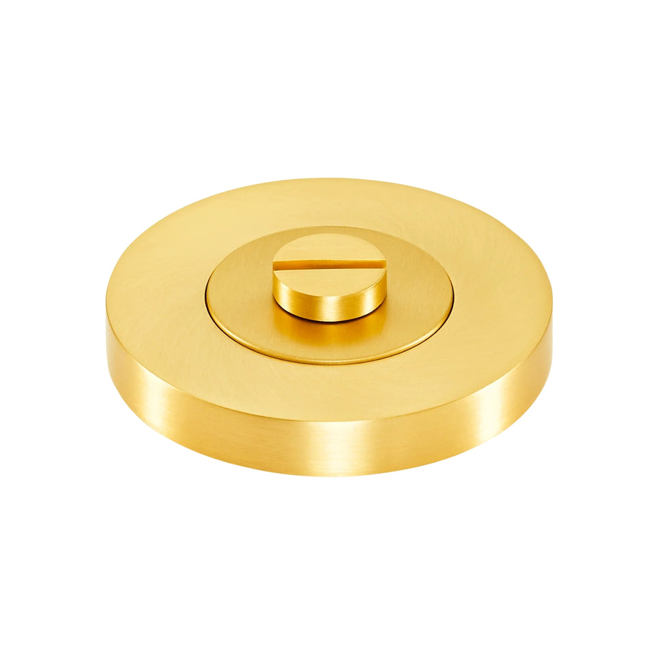 Momo Privacy Thumb Turn Set Brushed Satin Brass