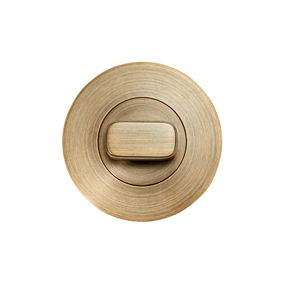 Momo Privacy Thumb Turn Set Dark Brushed Brass