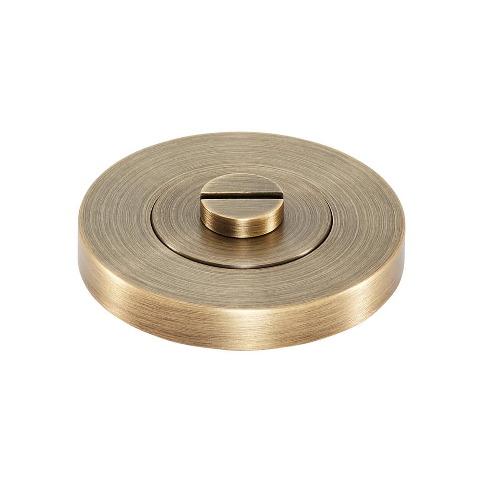 Momo Privacy Thumb Turn Set Dark Brushed Brass