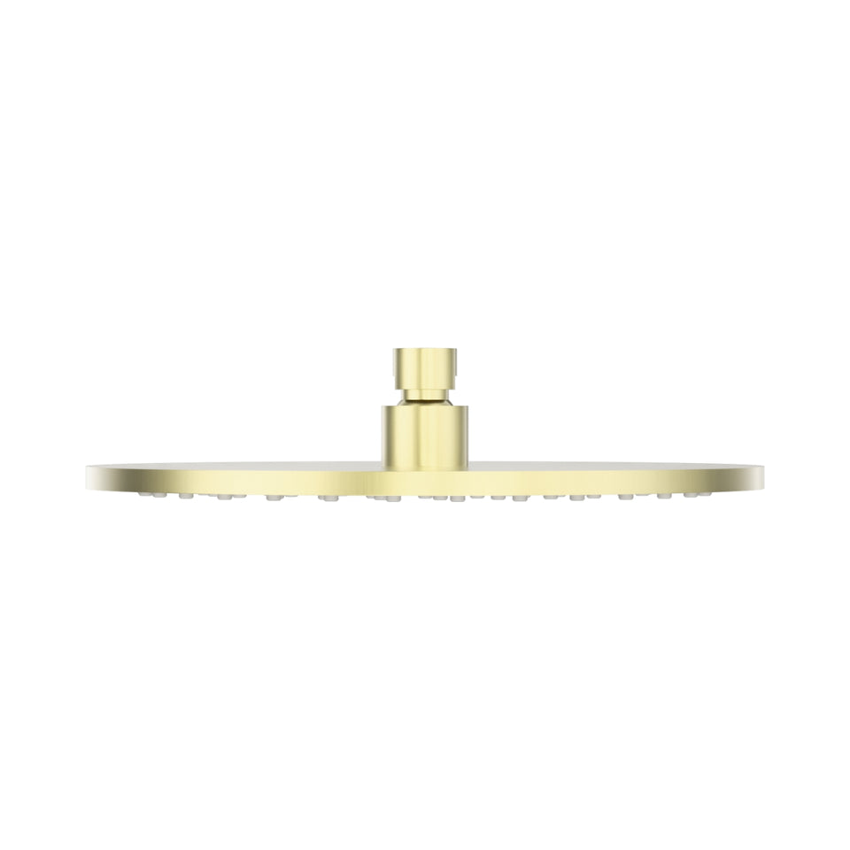 Nero 250mm Round Metal Shower Head II Brushed Gold