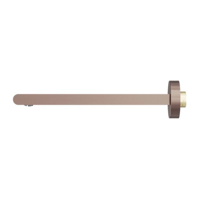 Nero Bianca Fixed Bath Spout Only 240mm Brushed Bronze