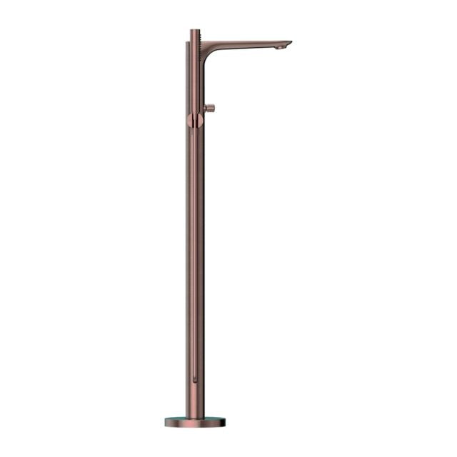 Nero Bianca Freestanding Bath Mixer With Hand Shower Brushed Bronze