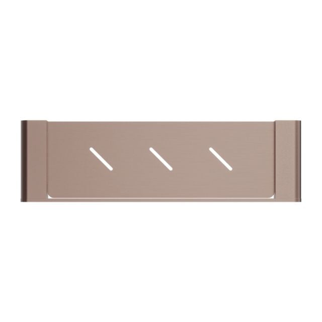 Nero Bianca Metal Shower Shelf Brushed Bronze