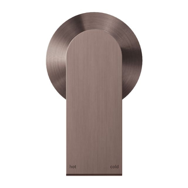 Nero Bianca Shower Mixer 80mm Plate Brushed Bronze