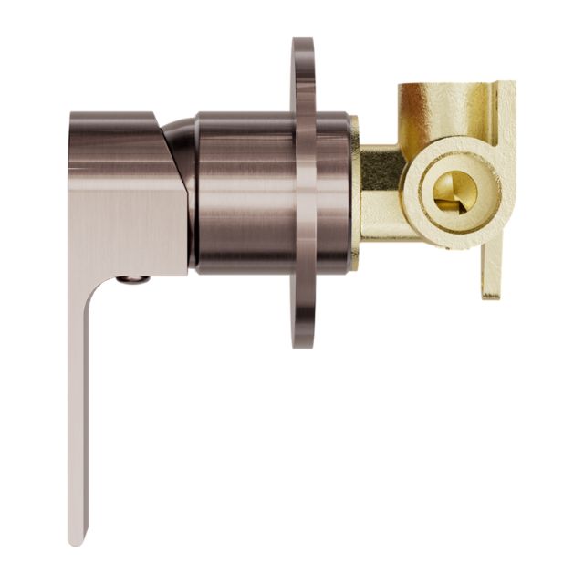 Nero Bianca Shower Mixer 80mm Plate Brushed Bronze