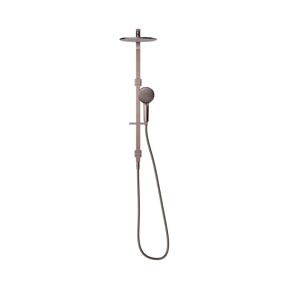 Nero Bianca Twin Shower Brushed Bronze