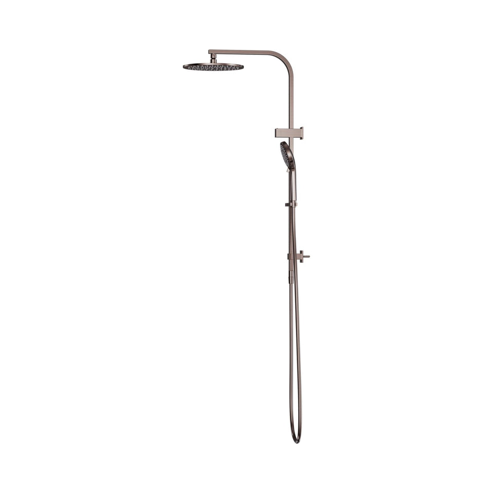 Nero Bianca Twin Shower Brushed Bronze