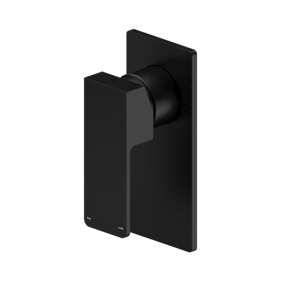 Nero Celia Shower Mixer Rectangular Backplate Matte Black