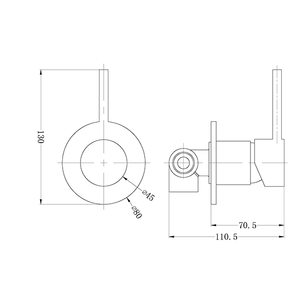 Nero Dolce Shower Mixer Brushed Nickel