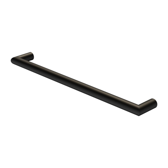 Nero Mecca 240V Single Heated Towel Rail Matte Black NR1925HMB - The Blue Space