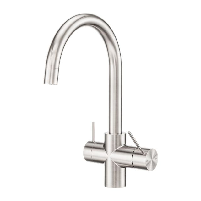 Nero Mecca 3 Way Filtered Mixer Tap Brushed Nickel