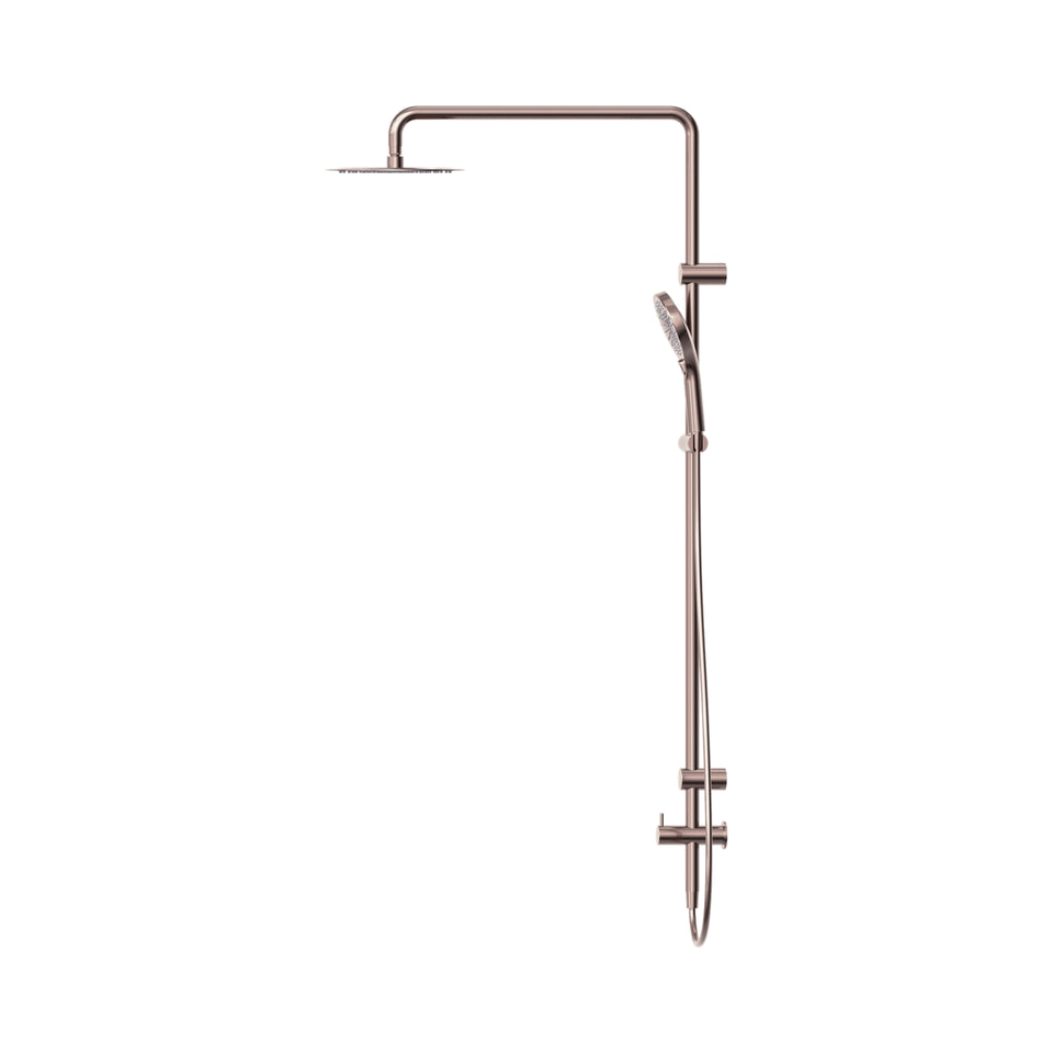 Nero Mecca Care 25mm Grab Rail 900mm Twin Shower Set Brushed Bronze
