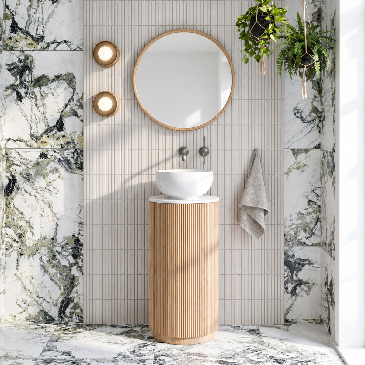 Lifestyle Nero Mecca Care 25mm Toilet Roll Rail 300mm Gunmetal NRCR2512AGM - The Blue Space