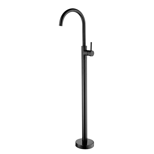 nero mecca freestanding bath mixer black matte | The Blue Space