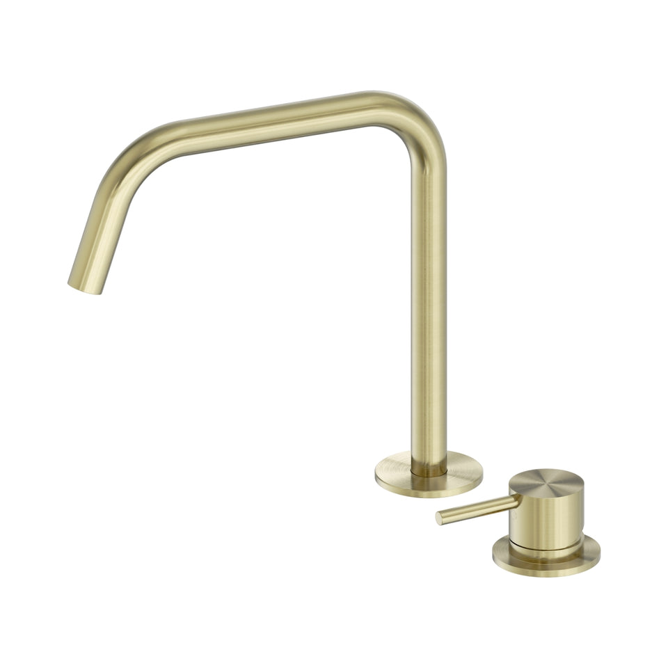 Nero Mecca Hob Bath/Kitchen Mixer Set Edge Spout II Brushed Gold