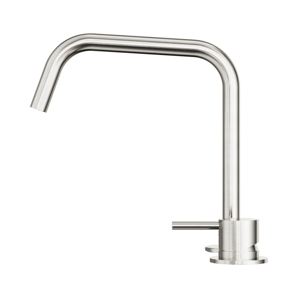 Nero Mecca Hob Bath/Kitchen Mixer Set Edge Spout II Brushed Nickel