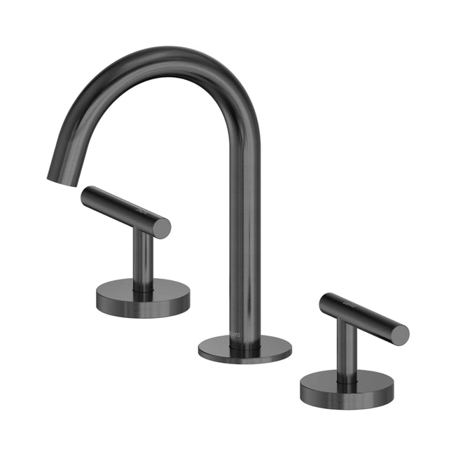 Nero Mecca Lever Basin Set Arc Spout Gun Metal 25D002GM - The Blue Space