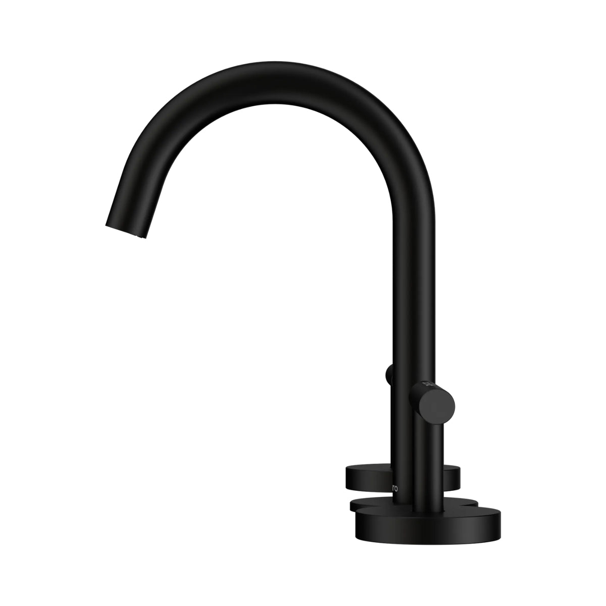 Side Nero Mecca Lever Basin Set Arc Spout Matte Black 25D002MB - The Blue Space