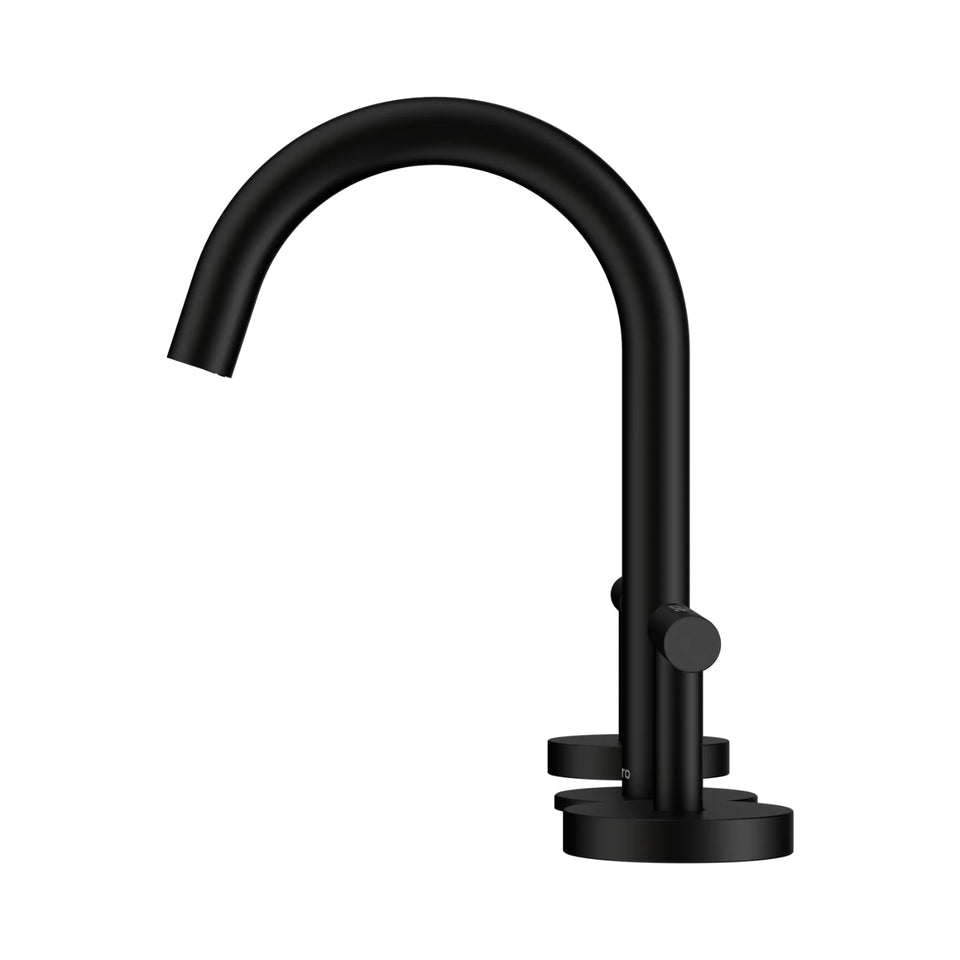 Nero Mecca Lever Basin Set Arc Spout Matte Black