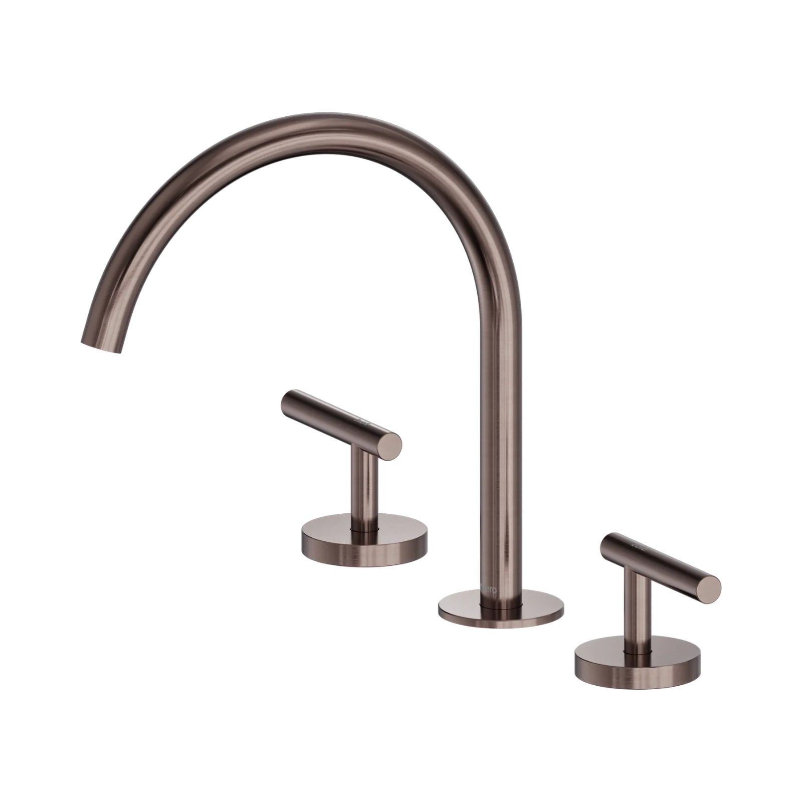 Nero Mecca Lever Bath/Kitchen Set Arc Spout Brushed Bronze 25D004BZ - The Blue Space