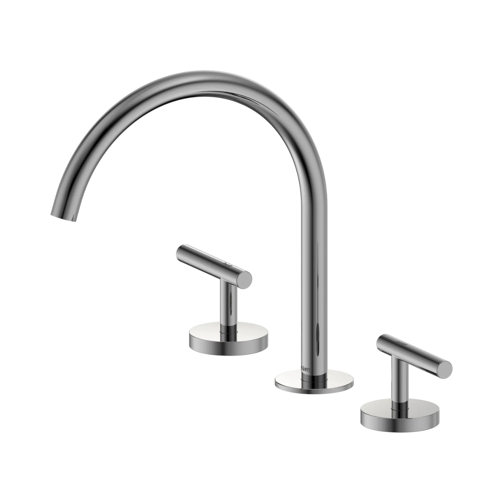 Nero Mecca Lever Bath/Kitchen Set Arc Spout Chrome 25D004CH - The Blue Space