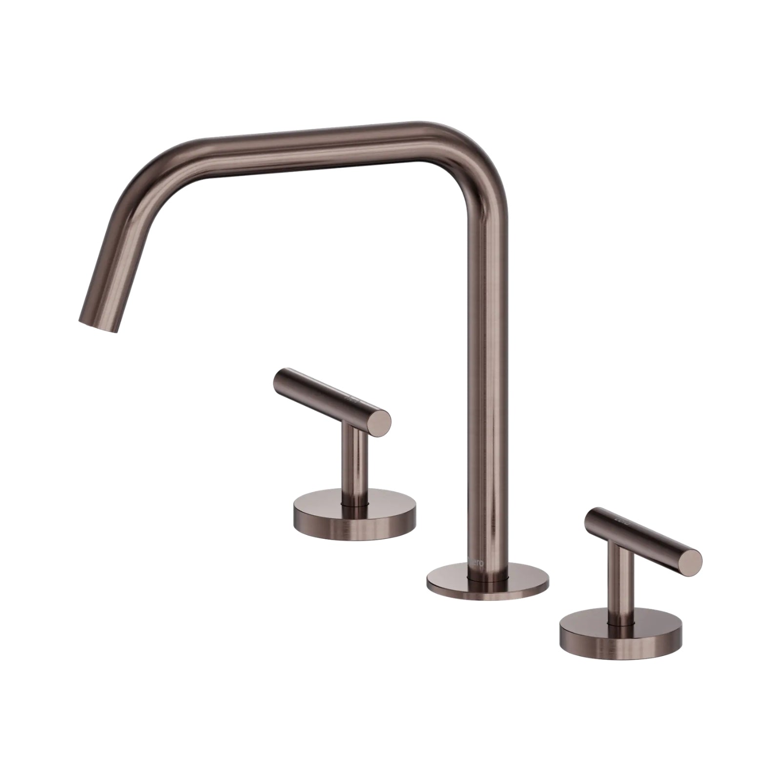 Nero Mecca Lever Bath/Kitchen Set Edge Spout II Brushed Bronze 25D003BZ - The Blue Space